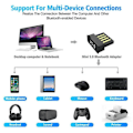 Miniatyrbild 3 av 6: Mpow Bluetooth 5.0 USB-adapter, Bluetooth USB-dongel, Blå