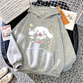 Miniatyrbild 1 av 5: Sanrio Anime Cinnamoroll Kuromi My Melody Plysch Huvtröjor Kläder Pojke Flicka Baby Tröjor Pullover Toppar Present 145-155CM 145-155CM VDSZAA