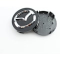 Miniatyrbild 3 av 5: (Svart) 4 st Navkapslar för Mazda, 57mm, Navkapslar för Bil