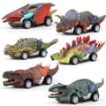 6-pack dinosaurie pull back bil Tyrannosaurus Rex modell barnens tröghetsleksak tålig mot fall-FF-