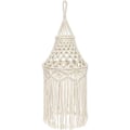 Miniatyrbillede 1 af 5: Boho Macrame lampeskærm hængende loftlampe skærm Moderne kontor-XF3-