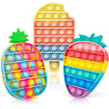 Miniatyrbilde 1 av 5: 3-pakning Pop It fidgetleker for barn og voksne-XF3-