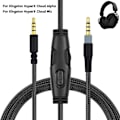 Miniatyrbillede 2 af 11: Flettet forlængerkabel til HyperX Cloud Headset-kabel Mute Lydstyrkekontrol A A