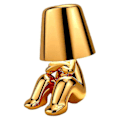 Miniatyrbillede 1 af 5: Sengelampe, guld Thinker-lampe skrivebordslampe trådløs