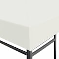 Miniatyrbilde 4 av 6: vidaXL Paviljongtak 310 g/m² 3x3 m kremhvit-XF4-