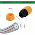 Miniatyrbilde 5 av 5: 10 stk hageslangekoblinger, hageslangekobling, hurtigkoblinger for hageslange i plast, hageslangekobling, slangekobling-XF3-