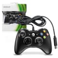 Xbox spilcontroller - kablet 360-controller med headsetstik (understøtter xbox360-konsol/PC-computer - sort-XM4-