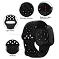 Miniatyrbillede 2 af 5: Sport silikone armbånd med TPU Hollow Design til Fitbit Versa 3 og Sense Smartwatches Hvid White S small size