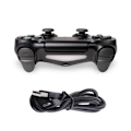 Pikkukuva 3 / 3: PS4-ohjain - Playstation 4 -ohjain kaapelilla, musta