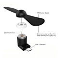 Miniatyrbillede 2 af 3: USB-C Blæser - Sort black usb-c
