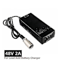 Miniatyrbillede 2 af 5: 48V 2A Blybatterilader til 57,6V Blybatteri Elektrisk Cykel Scooter Motorcykel Oplader 3-polet XLR-stik