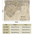 Miniatyrbillede 2 af 5: Midgårdskort The Lord of the Rings Ultra-blød Mikro Fleece-tæppe til Sofa Pels Plys Kasttæppe 60x50in 150x125cm
