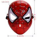 Miniatyrbild 2 av 4: Spider-Man-mask för barn, Spiderman-mask lysande leksak med LED-ljusögon Halloween