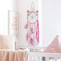 Miniatyrbild 2 av 5: Enhörningsdrömfångare med LED-ljus, färgglad drömfångare för flickor och pojkar, väggdekoration för sovrum, hängande prydnad, festivalpresent