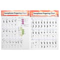 Saxophone Fingering Chart Basic Guide Practice Comparison Chart Portable Coated Paper-FF-