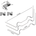 Miniatyrbilde 3 av 5: 100 stk drivhusklips for glass, drivhus i rustfritt stål-XF4-