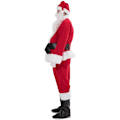 Miniatyrbillede 2 af 7: Julmandskostume 7 stk Julkomplett udklædningsdragt til voksen Cosplay julemandskostume plus santa plus santa xl puls (180-195cm)