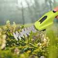 Miniatyrbillede 2 af 3: Busktrimmer - to i én håndholdt hækkeklipper elektrisk græstrimmer hækkeklipper/græstrimmer opladning.-XF6-