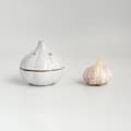 Ceramic Garlic Keeper with Ventilation Holes, Durable Garlic Storage Container