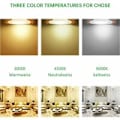 Miniatyrbilde 3 av 5: LED Innfelt Spotlight Ekstra Flat 7W tilsvarende 70W Glødelampe Rund Ultra Slim Kald Hvit 6000K 230V Innfelt Taklampe for Bad