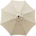 Replacement Canopy Cover, 8 Ribs, 3 m, Waterproof, UV Protection, Replacement Cloth, Beige-XF17-