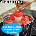Miniatyrbild 4 av 4: Egglettes äggkokare för 6 hårdkokta ägg utan skal TV-äggkoppar!-XF4-