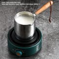 Miniatyrbillede 3 af 9: Smeltedigel 450 ml Induktion Rustfrit Stål med Træhåndtag
