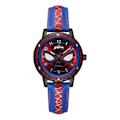 Miniatyrbilde 1 av 3: Barneklokke blå Spiderman analog armbåndsur klokke-XF4-
