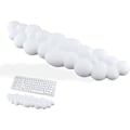 Miniatyrbild 1 av 5: Cloud Tangentbords handledsstöd, Mjukt Bekvämt Sött Tangentbords Handledsstöd Halkfritt Ergonomiskt Stöd Moln Skrivbords Handledsstöd & Memory Foam (Vit)