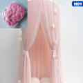 Miniatyrbillede 2 af 7: Himmelseng Baldakin Seng Barneseng Myggenet Telt Tyl (Rosa)