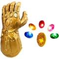 IC LED Ljus Upp Infinity Gauntlet Thanos-handskar med Avtagbara Magnetiska Infinity-stenar-XF4-