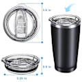 Miniatyrbilde 3 av 5: 20oz Tumbler Erstatningslokk Sølesikre Sprutsikre Lokk Beskyttelse for Yeti Rambler og Mer Tu-XF3-