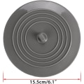 Miniatyrbilde 3 av 5: 2-pakning 6 tommer universell silikongummi - badekarpropp avløpspluggdeksel for kjøkken bad vask badekar-XF4-