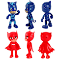 Miniatyrbild 5 av 5: 6-pack Pj Masks Catboy Kappa Actionfigurer Leksak för Barn [HK] 60 pcs