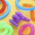 Miniatyrbillede 8 af 11: 20-pak - Pop Tube - Fidget Legetøj - Leksak / Sensorisk multicolor 200