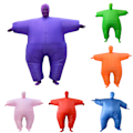 Miniatyrbillede 2 af 2: Sumo oppustelig kostume fed maskerade blow up outfit Voksen kostumer Cosplay oppustet beklædningsgenstand royal blue