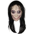 Miniatyrbilde 1 av 5: Molezu Momo Mask Skummel Maske, Cleepy Mask Monster Maske, Skrekkostymer Party Gummi Latex Maske for Halloween Voksen