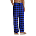 Miniatyrbild 1 av 5: Männs Pyjamasbyxor med Fickor, Mjuka Flanell Rutig Pyjamas Sovbyxor S Blå blue S