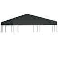 Miniatyrbillede 1 af 6: vidaXL Pavillontag 310 g/m² 3x3 m grå gray 3600