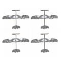 4x Elastiskt Gummibandsdrivet DIY Skumflygplansmodell Kit Flygplan Pedagogisk Leksak