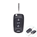 Miniatyrbillede 2 af 5: Etui nøgleskalsdæksel 3 knapper Fob til Hyundai I20 I30-XF3-