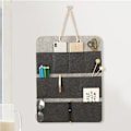 Miniatyrbild 1 av 6: Filt Förvaring Hängande Väska Filt Väggficka GRÅ GRÅ Gray Gray