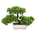 Miniatyrbillede 3 af 5: Bonsaiplante, kunstig plante, kunstigt bonsaitræ, fyrretræsplast til kontor/vindueskarm/gård