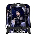 Miniatyrbillede 3 af 5: Wednesday Addams karakter fuldt print rygsæk dobbelt skulder skoletaske til studerende 2