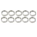 10 stk. skiveafstandsstykke 15 mm OD 12 mm ID tilbehørsdele i rustfrit stål sæt 3515-0015-0040-FF-