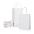 Miniatyrbillede 1 af 5: 60 x Papirsposer med håndtag Hvide gaveposer Kraft-XF12-