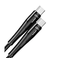Miniatyrbillede 2 af 7: USB-C til USB-C kabel, hurtigopladning, 60W, 2.4A, 0.5m, sort