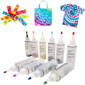 Miniatyrbild 9 av 9: Tie Dye Kit 6/8/10 Färger Tie-Dye Kit Tyg Textilfärger Färgglada Tie Dying Set DIY Handgjorda projekt-XF7- 8 Colors