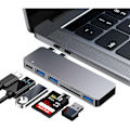 Pikkukuva 1 / 4: USB-C-hubiadapteri MacBook Pro/Air 2020 2019 2018, 6-in-1