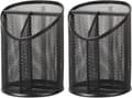 Pennställ med 3 fack, runt nätpennställ, klassrumsorganisation, 2-pack-FF-